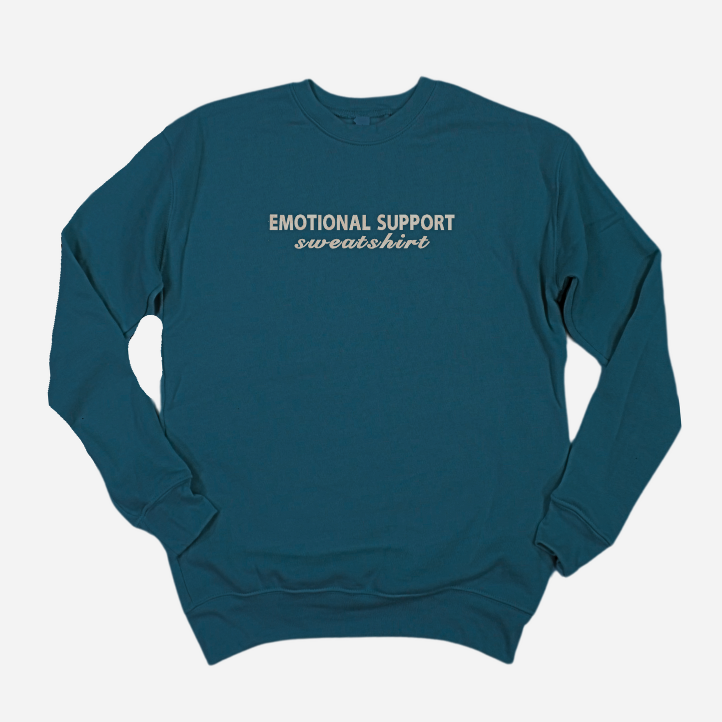Emotional Support Embroidered Sweatshirt