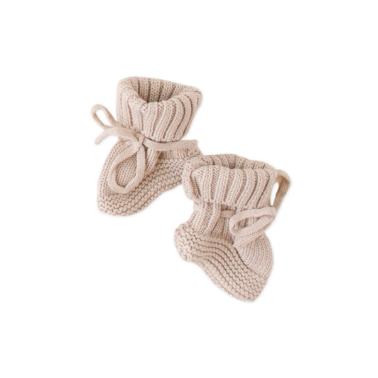 Knit Booties - Fawn