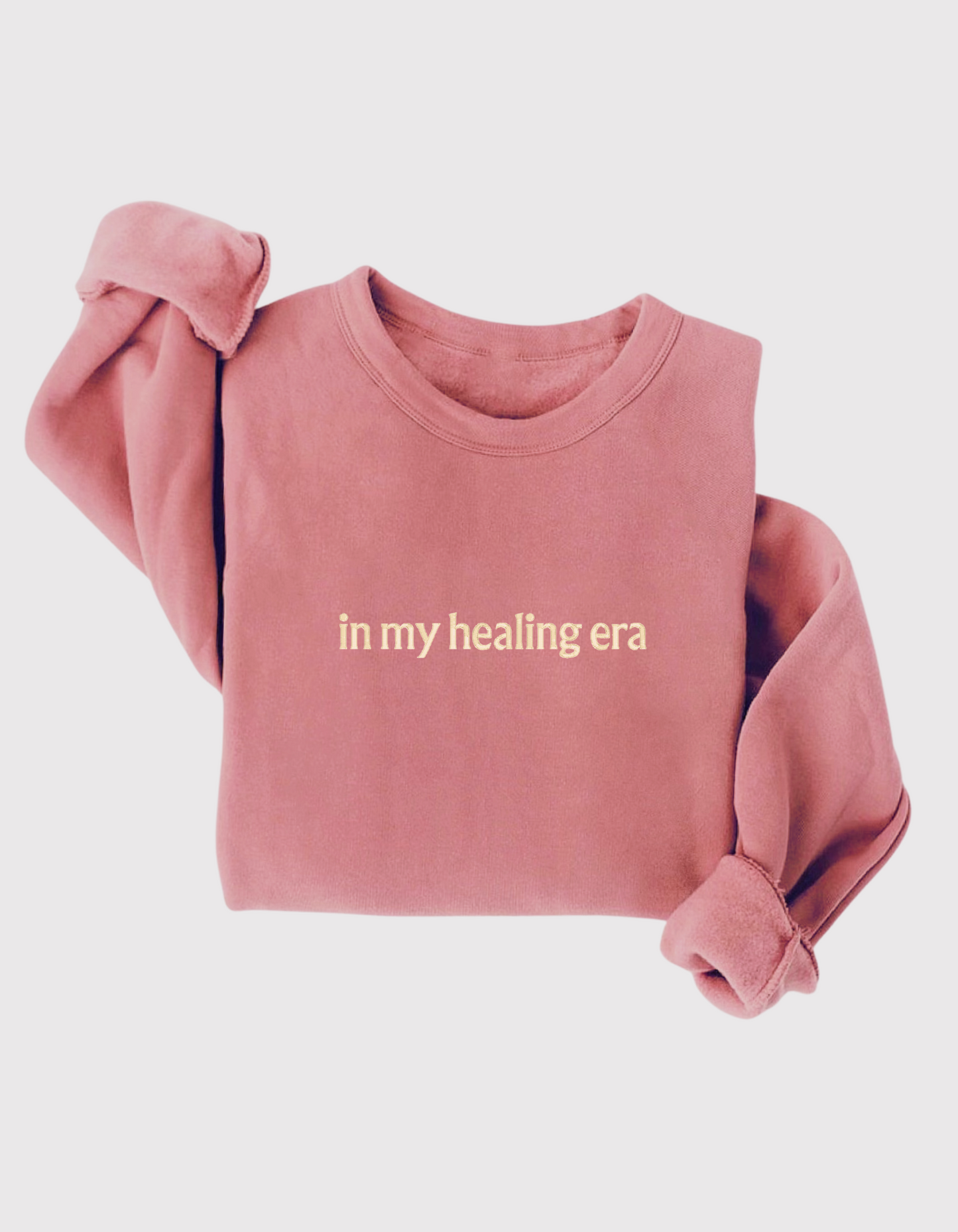 In My Healing Era Embroidered Sweatshirt