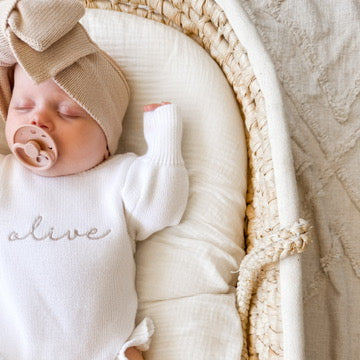 Knit Bow Headband - Fawn