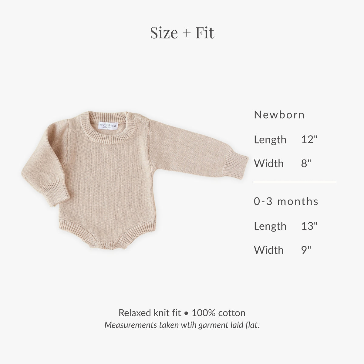 Hello World Embroidered Knit Romper - Fawn