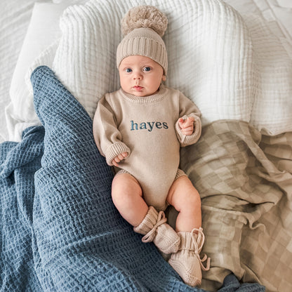 Knit Booties - Fawn