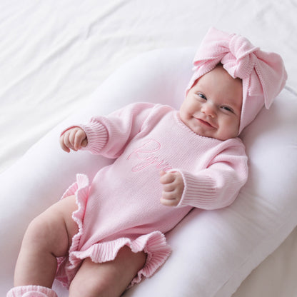 Personalized Baby Girl Outfit Set - Petal