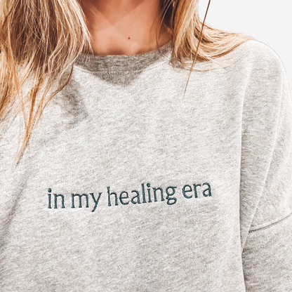 In My Healing Era Embroidered Sweatshirt