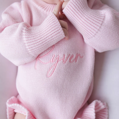 Personalized Baby Girl Outfit Set - Petal