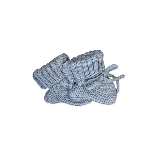 Knit Booties - Slate
