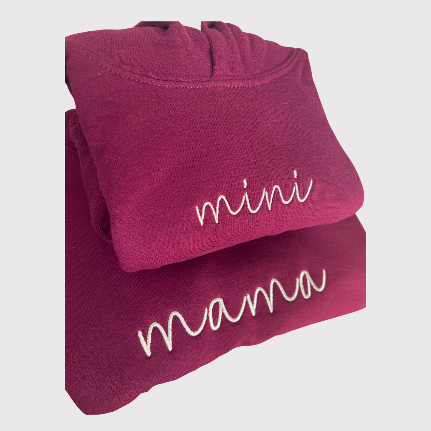 Mama & Mini Matching Hoodies - Embroidered