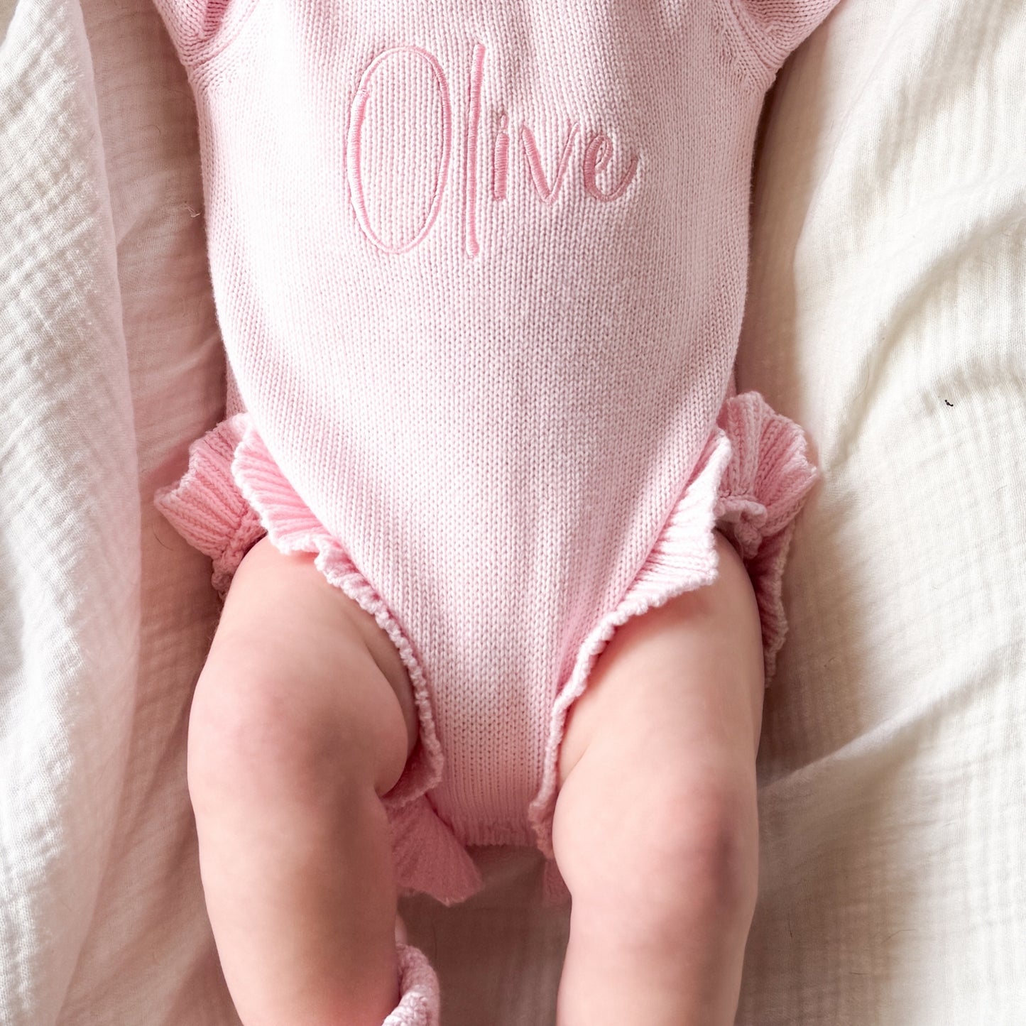 Personalized Baby Girl Outfit Set - Petal