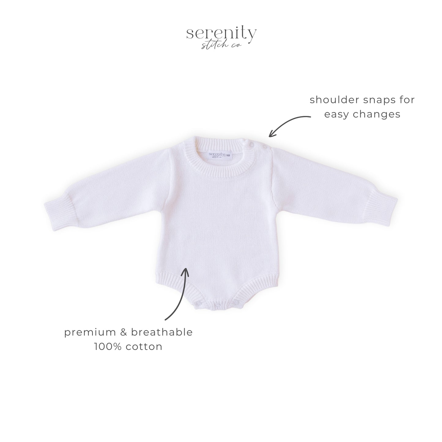 Personalized Baby Boy Outfit Set - White