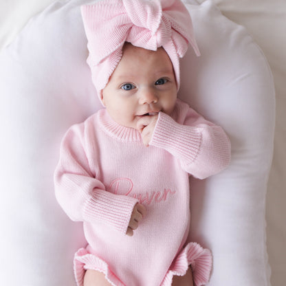 Personalized Baby Girl Outfit Set - Petal