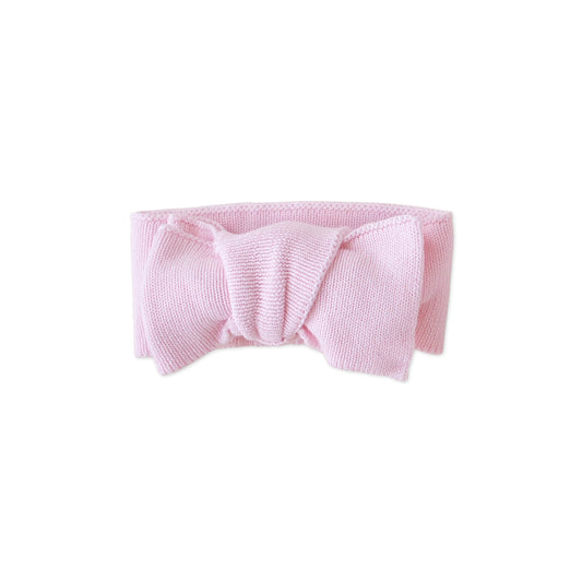 Knit Bow Headband - Petal