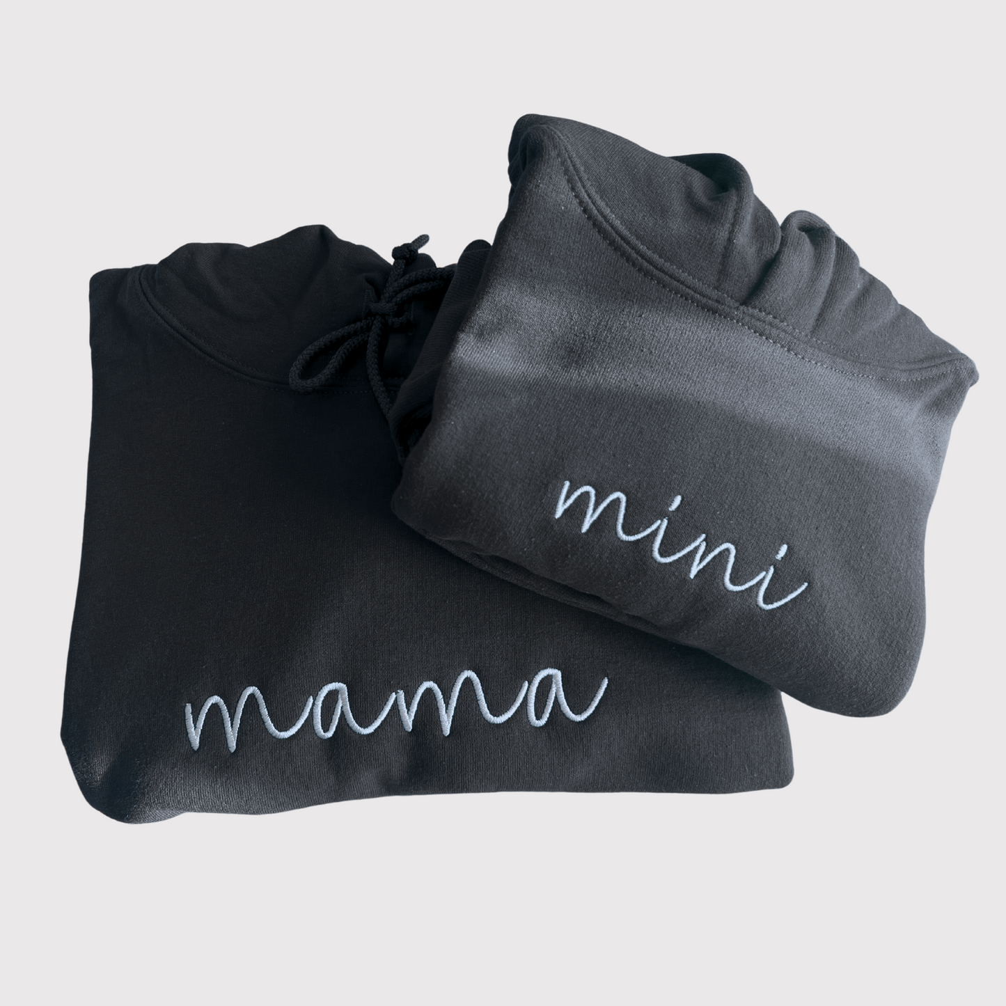 Mama & Mini Matching Hoodies - Embroidered