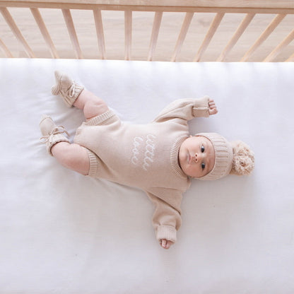 Knit Booties - Fawn