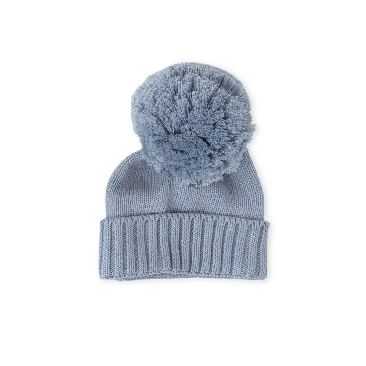 Knit Pom Beanie - Slate