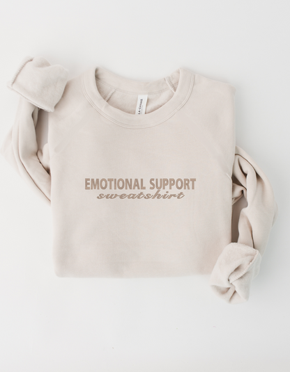 Emotional Support Embroidered Sweatshirt