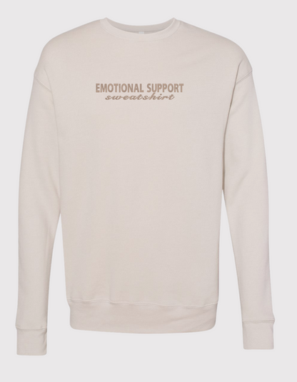 Emotional Support Embroidered Sweatshirt