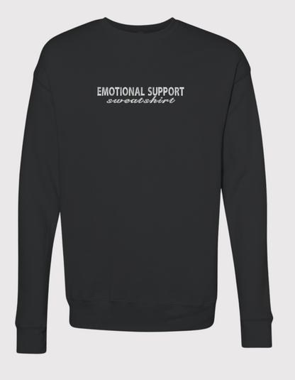 Emotional Support Embroidered Sweatshirt