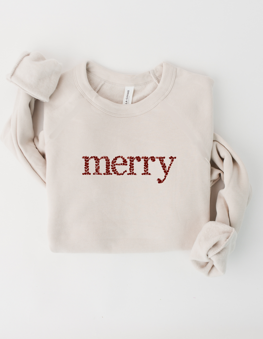 Merry Embroidered Crewneck