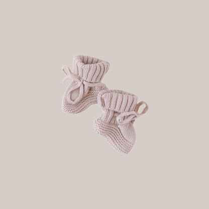 Knit Booties - Fawn