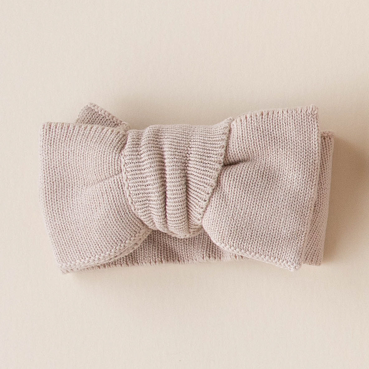 Knit Bow Headband - Fawn