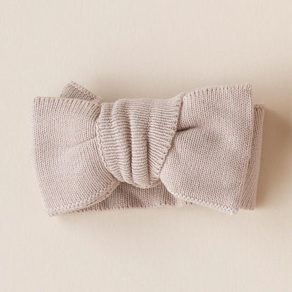 Knit Bow Headband - Fawn