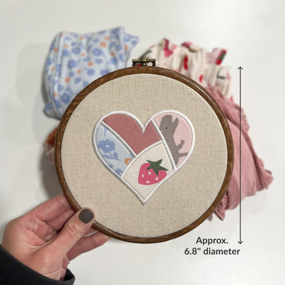 Baby Clothes Keepsake Embroidery Hoop