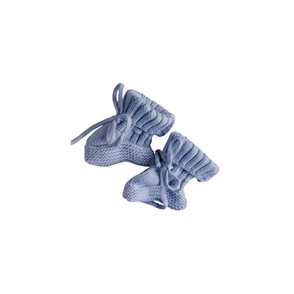 Knit Booties - Slate