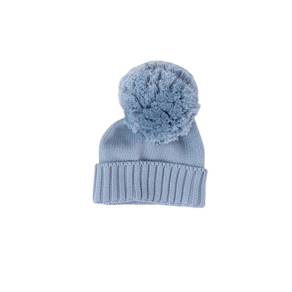 Knit Pom Beanie - Slate