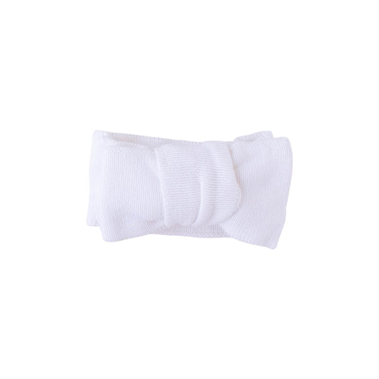 Knit Bow Headband - White