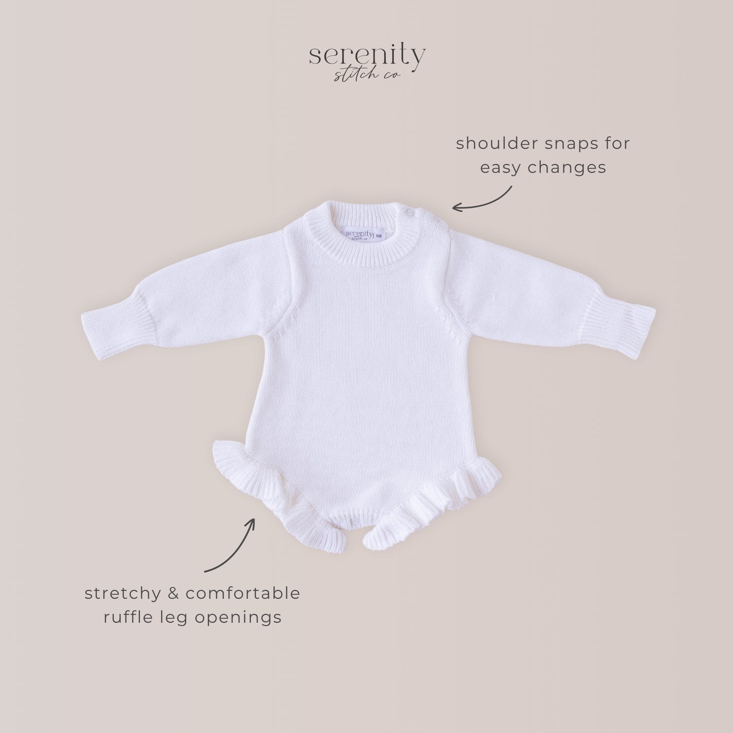 Personalized Embroidered Baby Girl Rompers - White